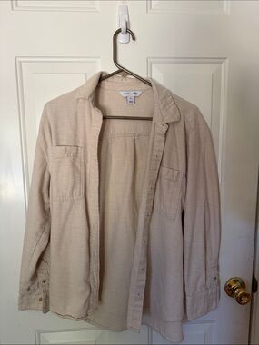 Old Navy Light Beige Shirt Jacket